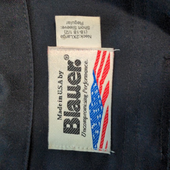 Blauer Mens Size 2XL Dark Blue Sturdy Tactical Shirt Mississippi Rare Ed… - Picture 3 of 7